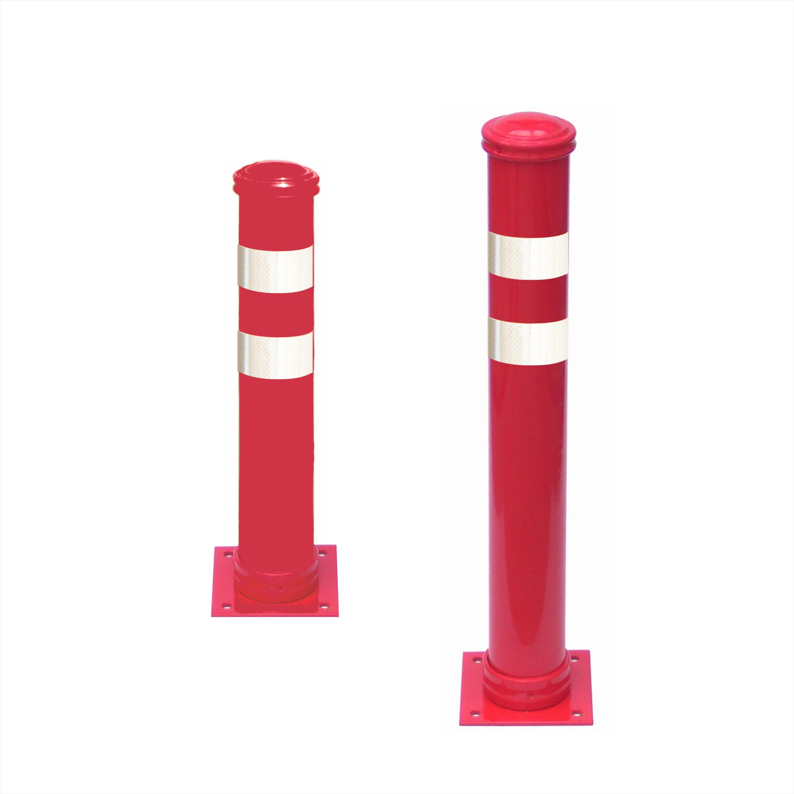 Anti-parking pole with decorative cap Anti-parking pole with decorative cap