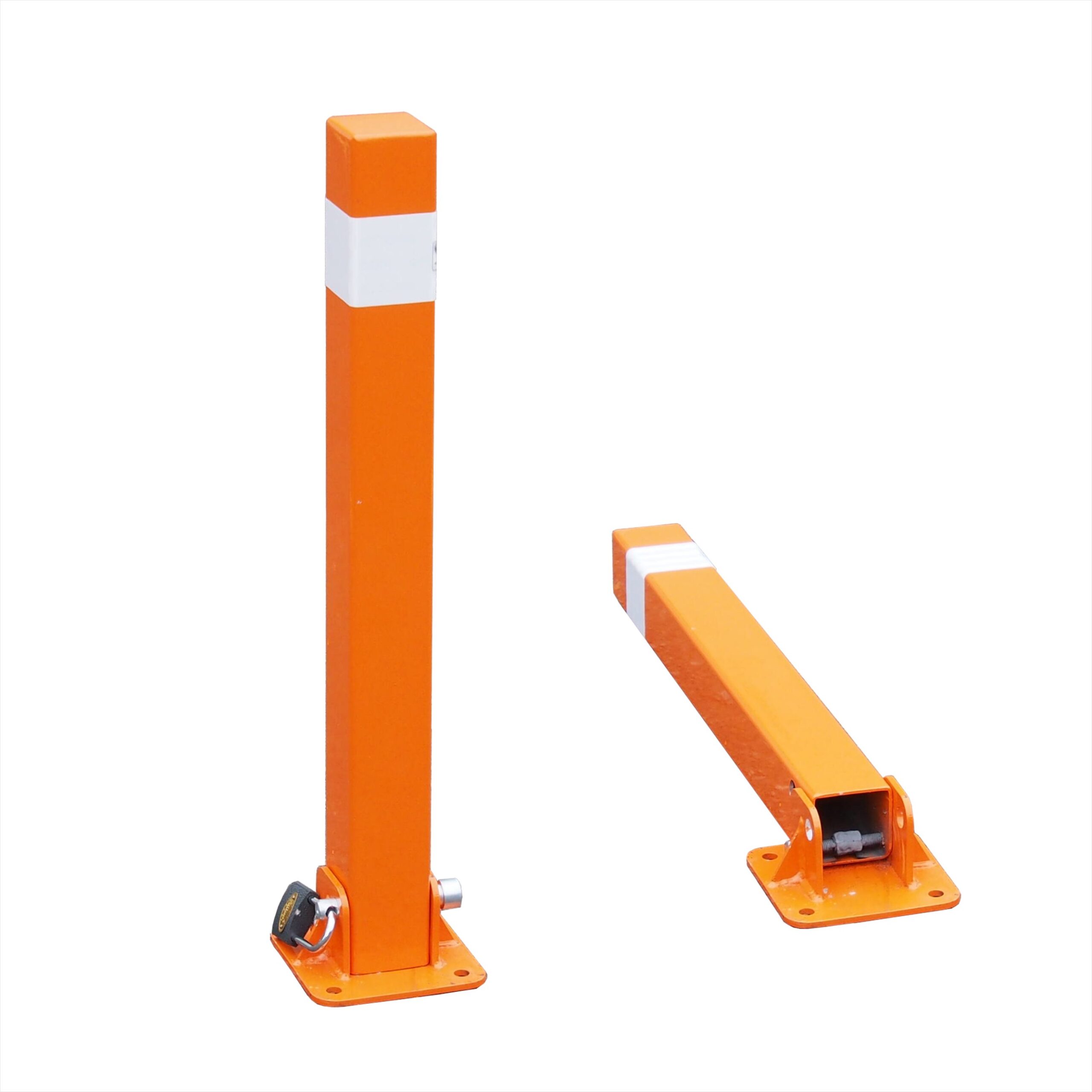 Anti-parking pole with base plate Anti-parking pole with base plate