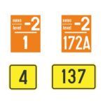 Parking space numbers