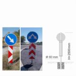 Pole Ф89 thick-walled for mounting road signs and plates