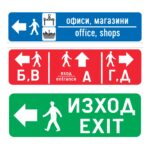 Direction plates
