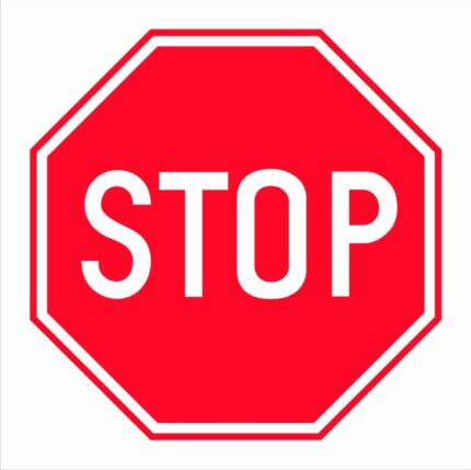Road sign B2