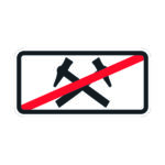 Road sign T16
