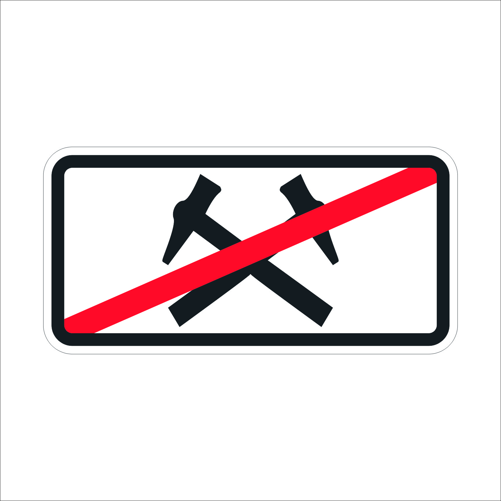Road sign T16 Road sign T16