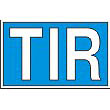 Plate "TIR"